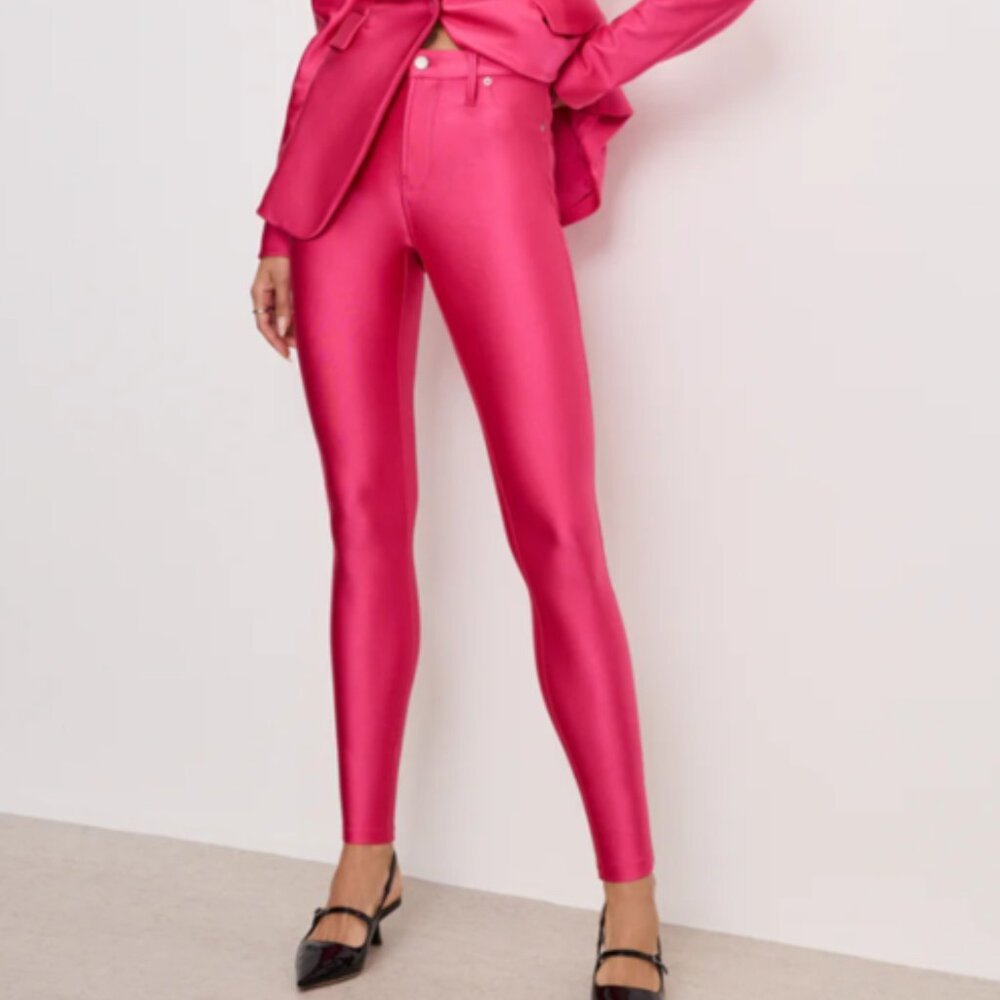 Good American COMPRESSION SHINE GOOD WAIST LEGGINGS